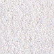 Miyuki rocailles Perlen 15/0 - White pearl ab 15-471